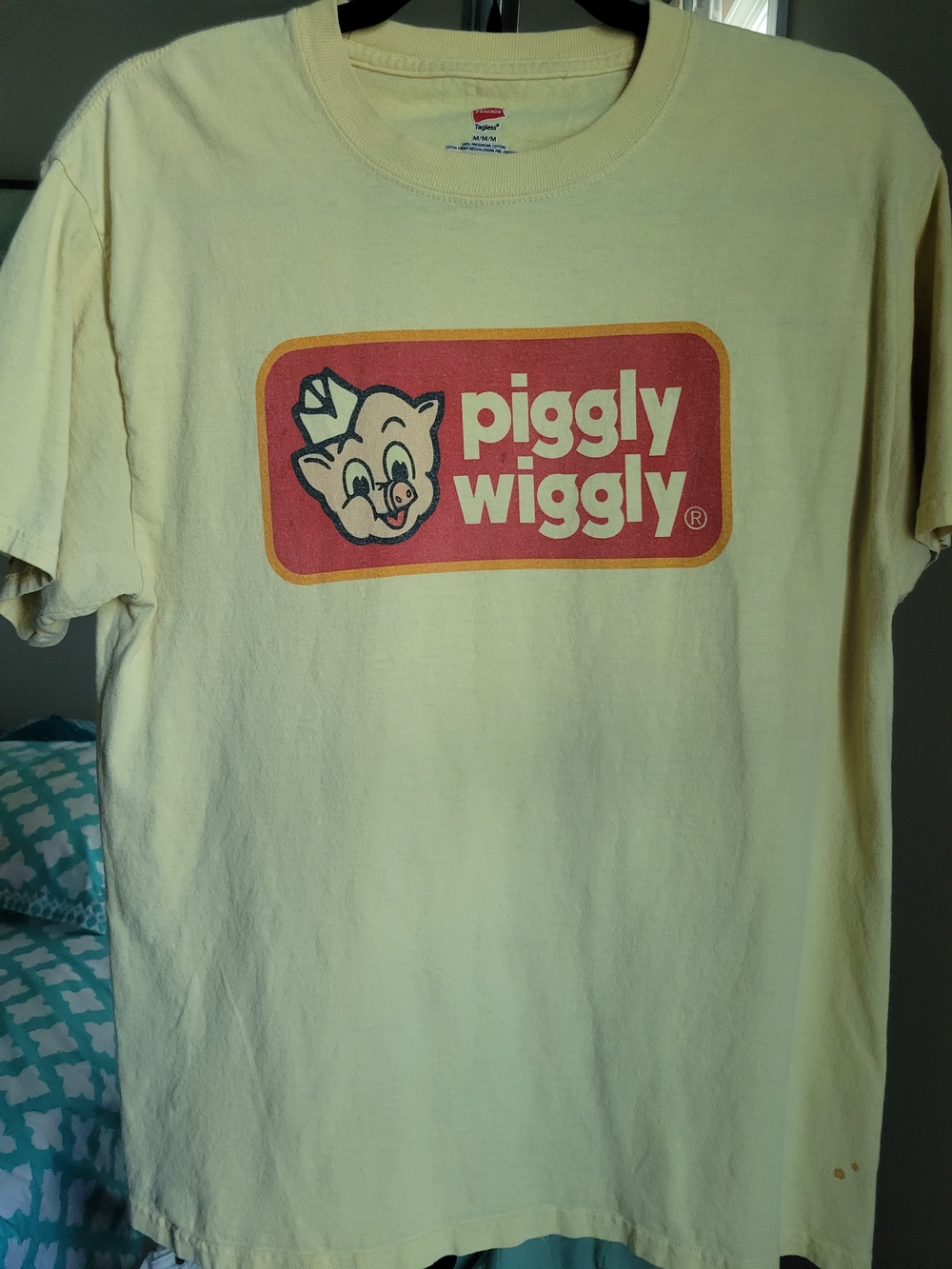 Piggly Wiggly Vintage Logo Tee - Pale Yellow